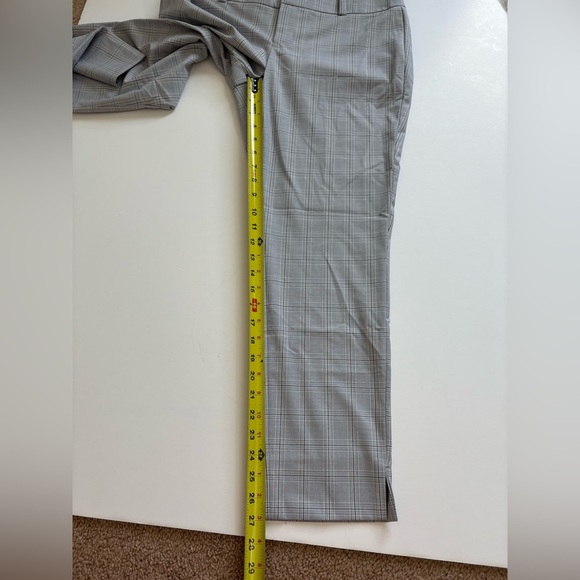 Calvin Klein Modern Ankle Pant Gray Plaid Size 10 New with Tags Lightweight - Picture 9 of 10